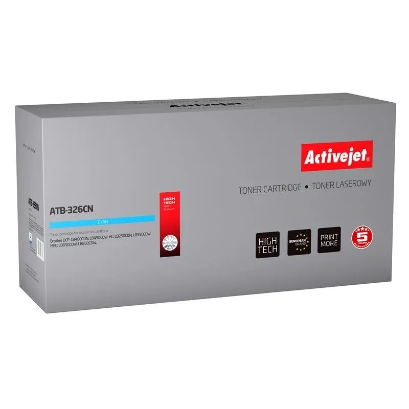 Activejet ATB-326CN toneris (Brother TN-326C pakaitalas; Supreme; 3500 puslapių; žydra)