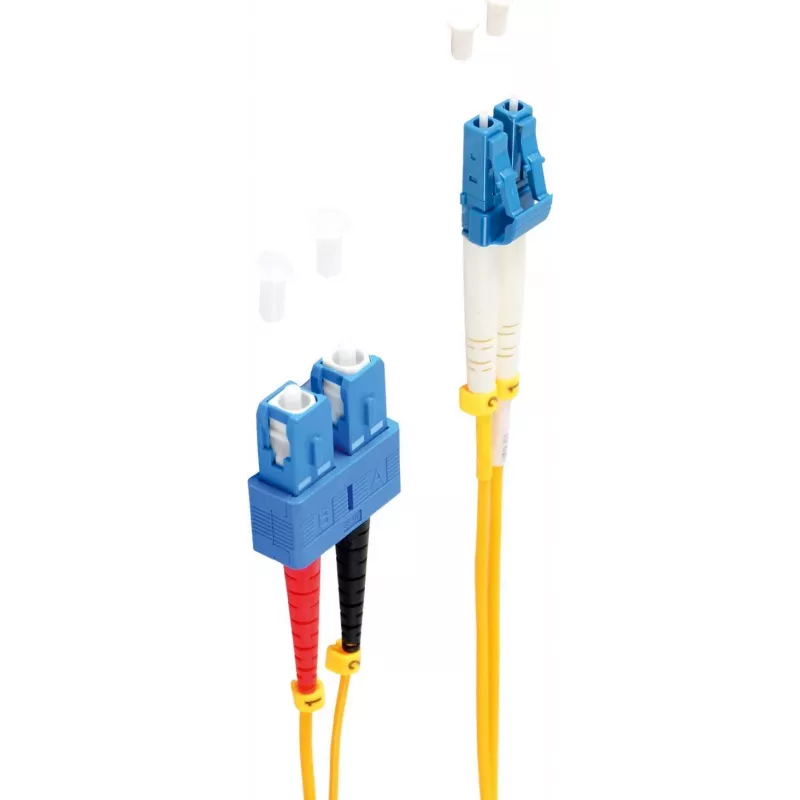 shiverpeaks BS77810 Šviesolaidinis Kabelis 3 m LC SC OS1/OS2 Geltonas (BS77810)