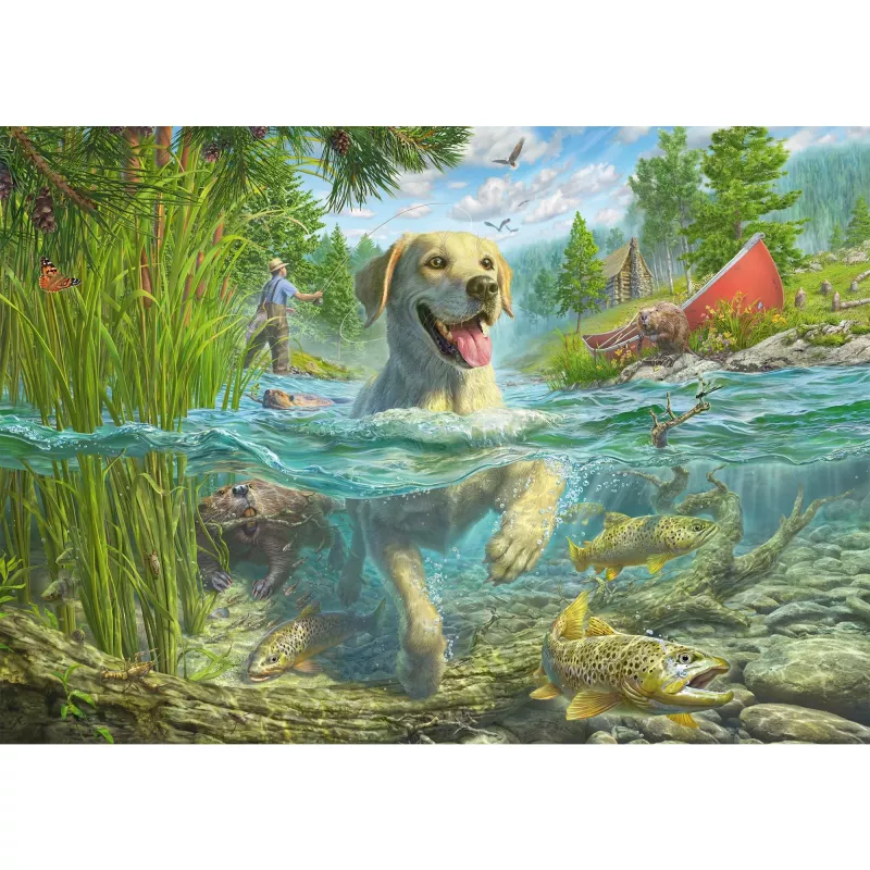 Dėlionė schmidt spiele Mark Fredrickson Dog Love Geltonasis Labradoras 1000 dalių