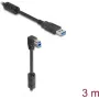 DeLOCK USB kabelis Type-A kištukas į Type-B kištuką 90° žemyn lenktas 3 m