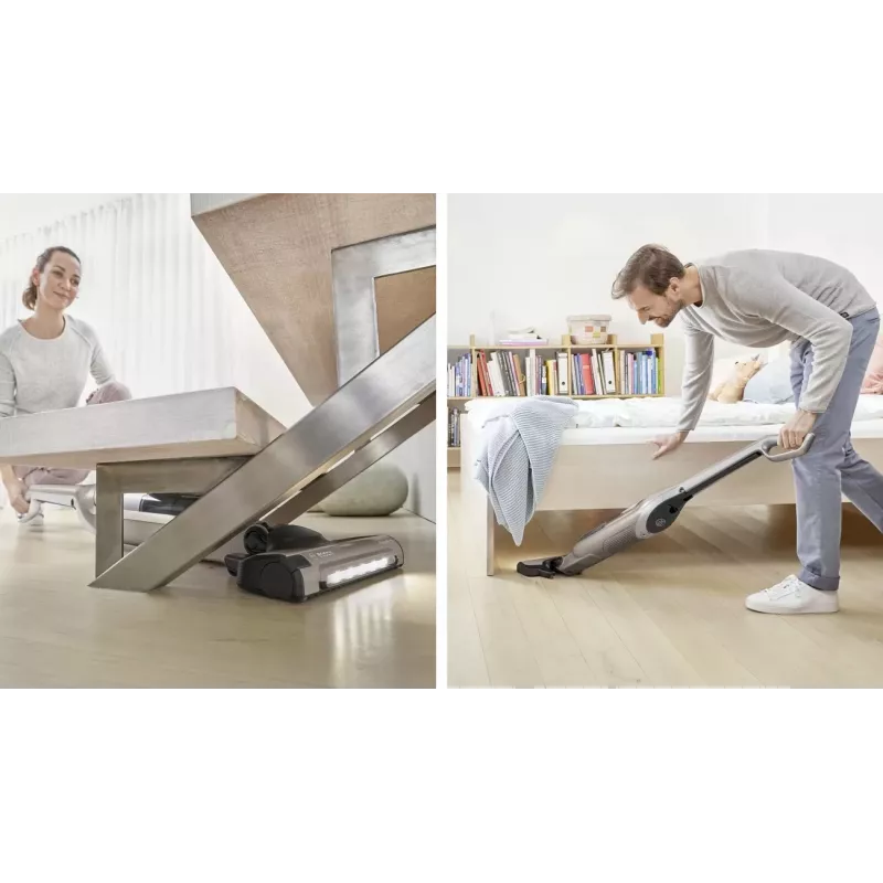 Bosch BBH3ALL23 belaidis vertikalus dulkių siurblys / elektrinė šluota 2-in-1 vertikalus dulkių siurblys Baterija Sausas Be maišelio 0,4 l šampano, metalo spalvos