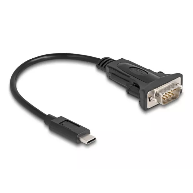 DeLOCK adapteris USB Type-C į RS-232 D-Sub 9 kontaktų kištukas 0,25 m