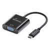 USB-C į VGA vaizdo keitiklis MediaRange MRCS229 20 cm — juodas kabelio adapteris