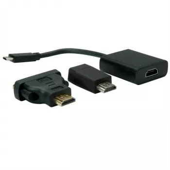 VALUE - Išorinė vaizdo plokštė - USB-C 3.1 - HDMI - Juoda