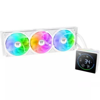 Skysčiu aušinamas CPU aušintuvas THERMALTAKE TH360-S V3 ARGB Sync AIO Snow Edition, 360mm, ARGB, „viskas viename“