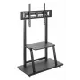 Gembird TVS-100F-01 reklaminio ekrano laikiklis 2,54 m (100) Juoda