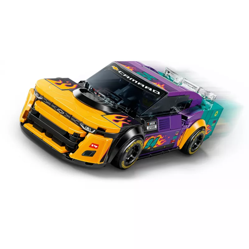 Konstruktorius LEGO Speed Champions 76935 NASCAR Next Gen Chevrolet Camaro ZL1, 328 detalės, 1 minifigūrėlė, amžius 9+