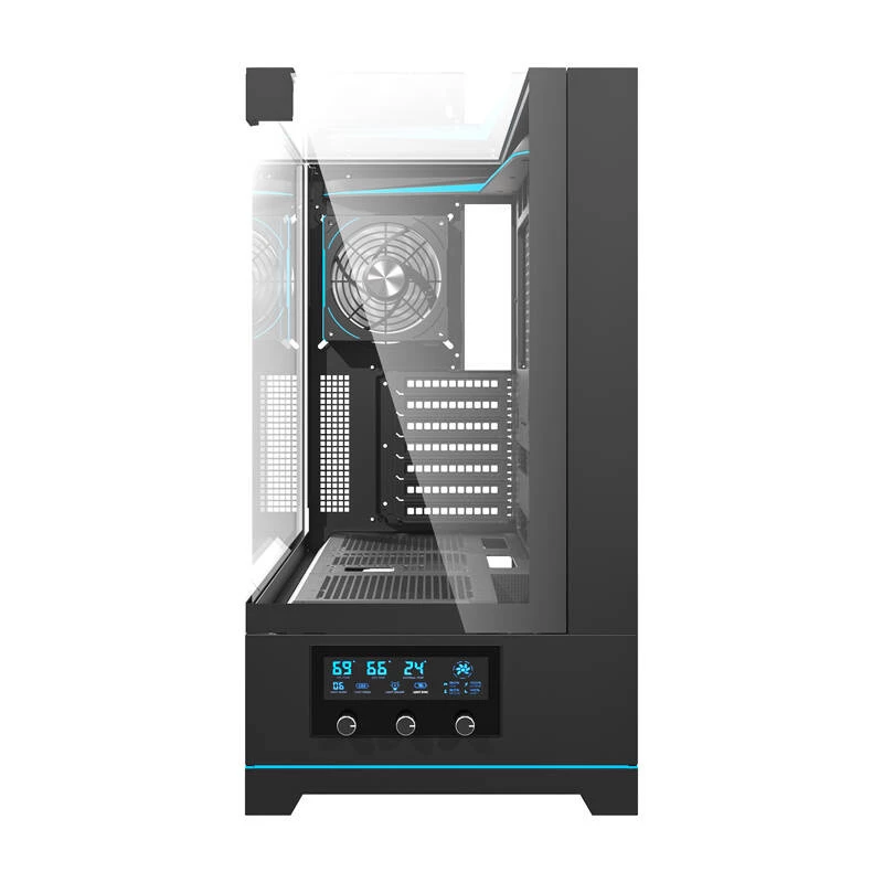 Darkflash DY450 PRO kompiuterio korpusas (juodas) + 1 ventiliatorius