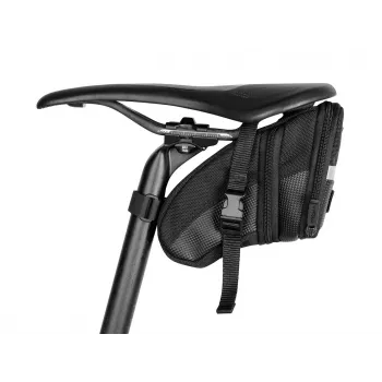 Sėdynės krepšys TOPEAK Aero Wedge Pack Medium — kompaktiška po balneliu tvirtinama dviračio laikymo talpa