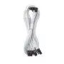 CableMod C-Series Pro jungiamasis laidas - Variantas B, 90°, 16 kontaktų į 3x8 kontaktų PCIe, baltas