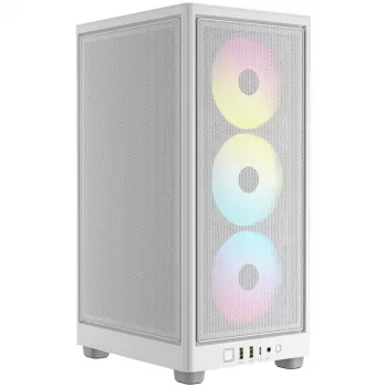 Corsair | RGB ORO SRAUTO PC KORPUSAS | 2000D | Balta | Mini-ITX | Maitinimo blokas įtrauktas Ne | SFX