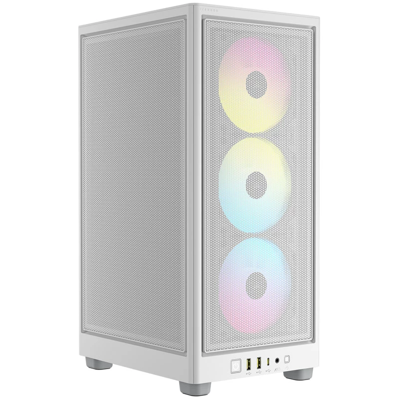 Corsair | RGB ORO SRAUTO PC KORPUSAS | 2000D | Balta | Mini-ITX | Maitinimo blokas įtrauktas Ne | SFX