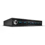 Lindy 7 prievadų USB 3.0 metalinis šakotuvas, USB 3.2 Gen 1 (3.1 Gen 1) Type-A, 5000 Mbit/s, juodas, 0,8 m, 185 mm, 75 mm