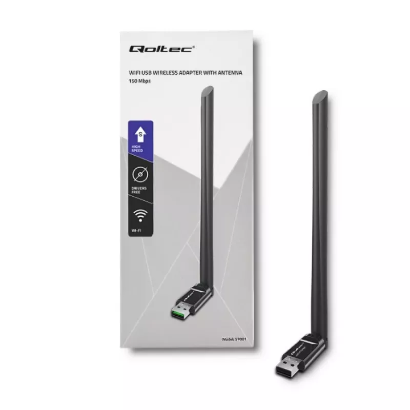 Tinklo plokštė Qoltec 57001 WLAN 150 Mbit/s