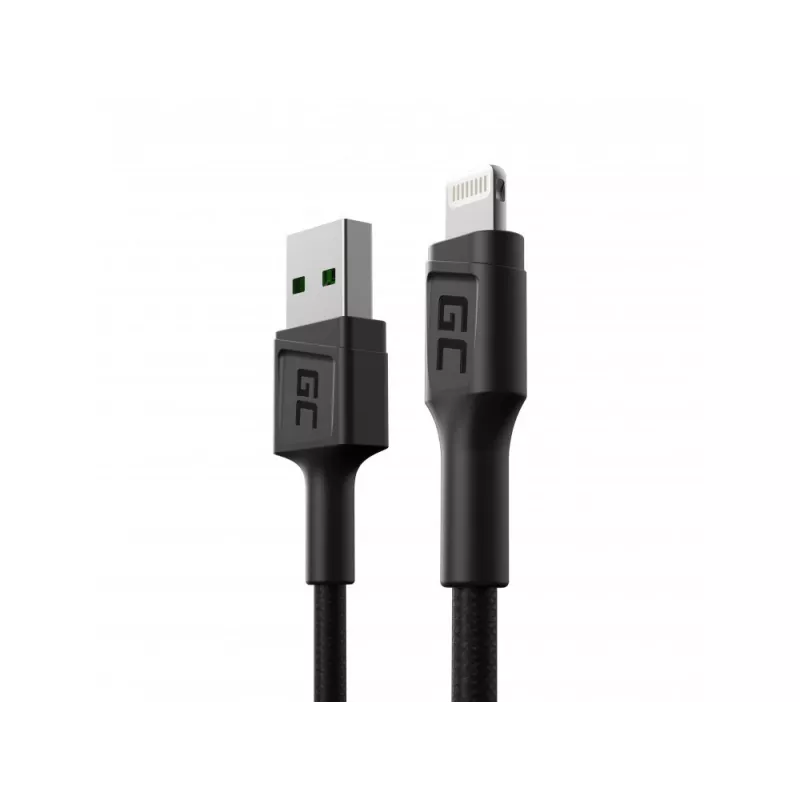 Green Cell KABGC24 „Lightning“ kabelis 0.3 m Juodas