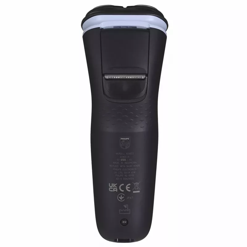 Elektrinis rotacinis skutimosi peilis Philips 3000X Series X3003/00 — 3 galvučių, šlapias ir sausas, NiMH baterija, 40 min. veikimo laikas