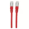 Intellinet tinklo komutacinis kabelis, Cat6, 0,5 m, raudonas, varinis, S/FTP, LSOH / LSZH, PVC, RJ45, auksu dengti kontaktai, neužkabinamas, su apsaugine mova, garantija visam eksploatavimo laikui