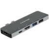 Canyon DS-5 USB 2.0 Type-C pilkas SD kortelių skaitytuvas 60 Hz