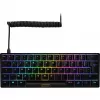 Sharkoon SGK50 S4 klaviatūra žaidimams USB AZERTY prancūziška juoda 60% RGB LED
