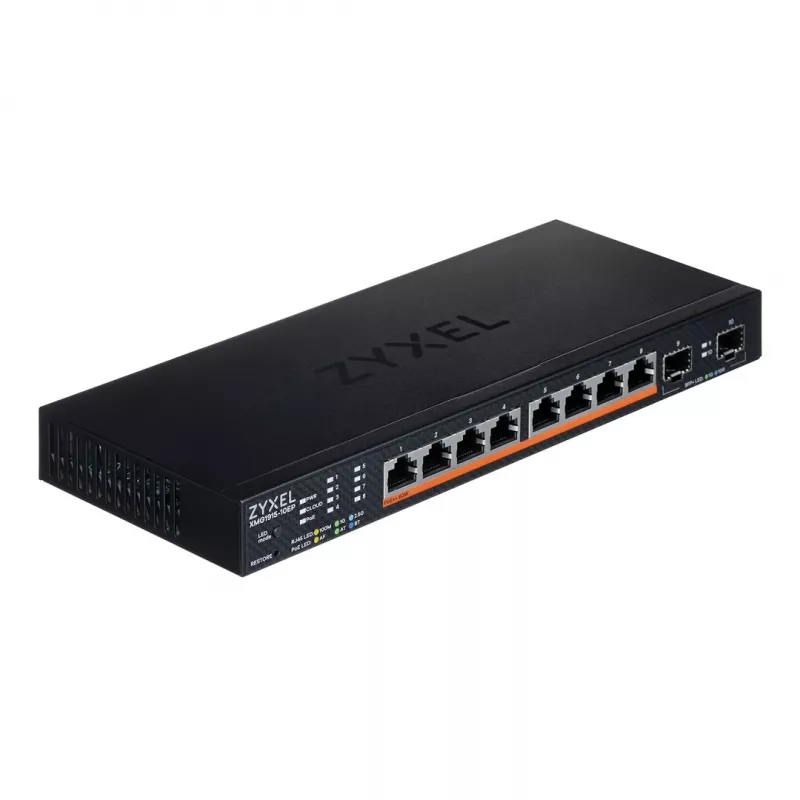Zyxel XMG1915-10EP valdomas L2 2.5G Ethernet (100/1000/2500) Maitinimas per Ethernet (PoE)