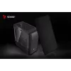 Kompiuterio korpusas SAVIO Noctis Flow — Cube Mini‑ITX/Micro‑ATX/ATX, 3x120mm priekyje, 1x120mm gale, 2x3.5 colio + 3x2.5 colio lizdai, grūdintas stiklas