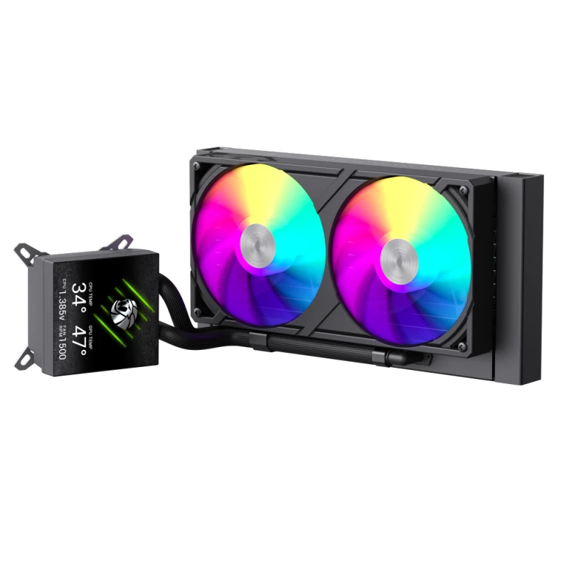 Gamemax CPU skysčio aušintuvas | GLACIER 240 LCD BK | Intel, AMD