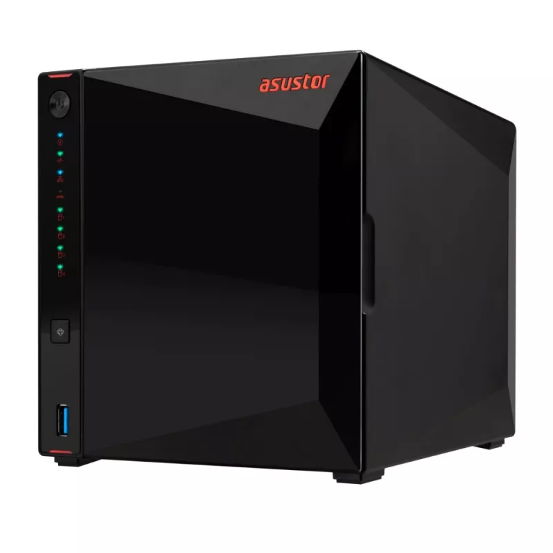 Asustor AS5404T NAS / saugyklos serveris Intel® Celeron® N5105 4 GB DDR4 0 TB ADM juodas
