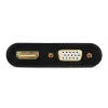 HDMI į VGA adapteris GEMBIRD A-HDMIM-HDMIFVGAF-01, HDMI kištukas į VGA išvestį, 0,15 m, juodas