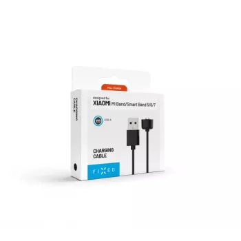 FIXED įkrovimo laidas, skirtas Xiaomi Mi Band 5/6/7 — USB-A į patentuotą jungtį, 1 m