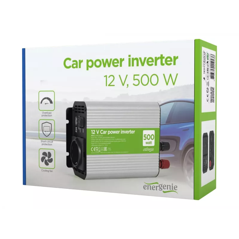 Automobilinė įtampos keitiklis 12V 500W
