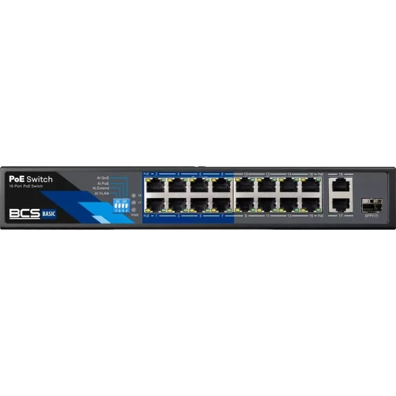 PoE komutatorius BCS BASIC BCS-B-SP1602G-1SFP