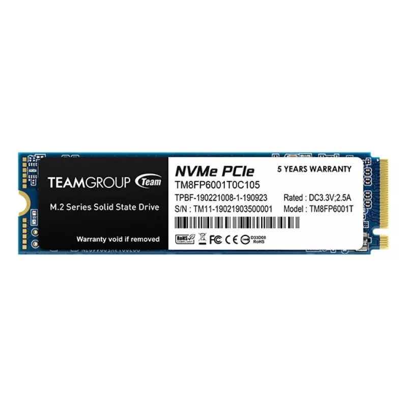 SSD disk Team Group 1 TB M.2 PCI Express 3.0 NVMe MP33