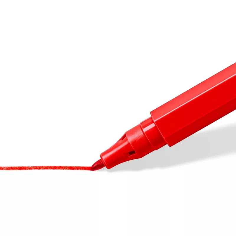 Fineliner rašikliai Staedtler 326 C10 E1, itin smulkus 1 mm antgalis, įvairių spalvų, pakuotėje 10 vnt.