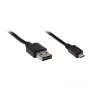 GoodConnections USB 2.0 jungiamasis kabelis EASY Plug A į Micro B, juodas, 3 m
