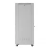 Serverių spinta LANBERG FF01-8047-12SL 47U 800x1000 mm pilka su priekinėmis ir galinėmis stiklinėmis durelėmis bei vieta LCD skydeliui