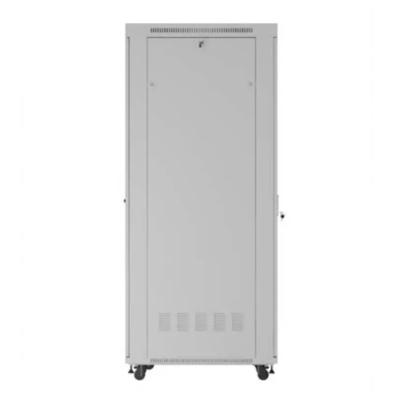 Serverių spinta LANBERG FF01-8047-12SL 47U 800x1000 mm pilka su priekinėmis ir galinėmis stiklinėmis durelėmis bei vieta LCD skydeliui
