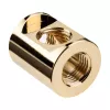 Jungtis EK Water Blocks žalvaris auksinė 28 mm aukštis 2,3 cm skersmuo