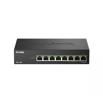 Nevaldomas komutatorius D-Link DMS-108P/E 8 prievadų 2,5G PoE++ 40 Gbit/s