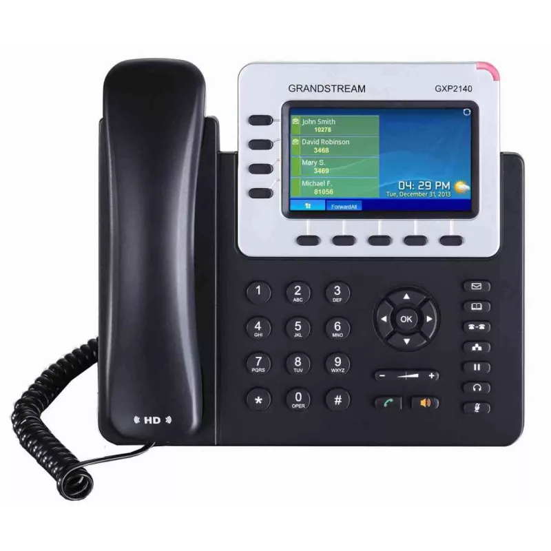 Grandstream Networks GXP-2140 IP telefonas juodas 4 linijos TFT