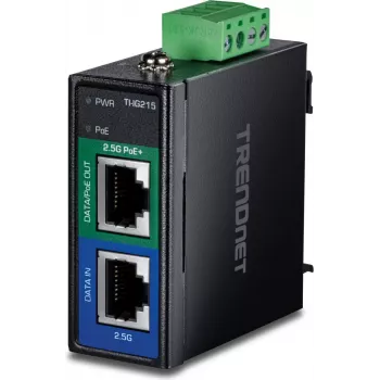 TRENDnet TI-IG215 PoE+ Injektor Industrial 2.5G - 1 Gbps - Ethernet (TI-IG215)