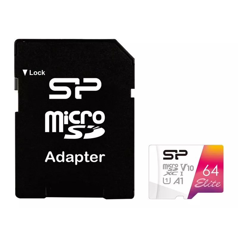“Flash Drive” atminties kortelė Silicon Power 64GB UHS‑I Class 10 V10 A1 — 100 MB/s, 64 GB
