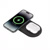 Belkin WIZ021VFBK – belaidis 2-in-1 įkrovimo kilimėlis su Qi2 technologija 15 W, juodas