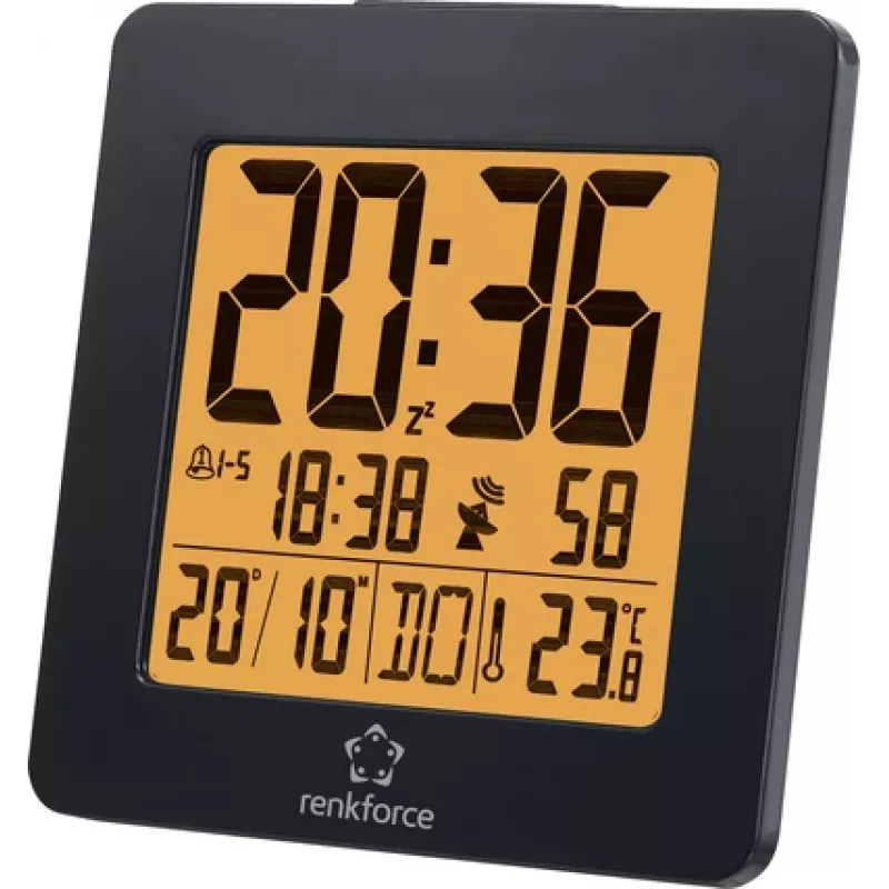 renkforce Funk Wecker 4161c12 juodas 2 žadintuvai (1383425)