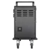 Manhattan įkrovimo vežimėlis 32 lizdams per USB-C, tinka iPad iki 13 colių, MacBook Air iki 13 colių ir Chromebook iki 14 colių, taip pat kitoms planšetėms/išmaniesiems telefonams (su įrenginio į USB-C laidu), lizdai 330x22x235 mm, įrenginių įkrovimo laid