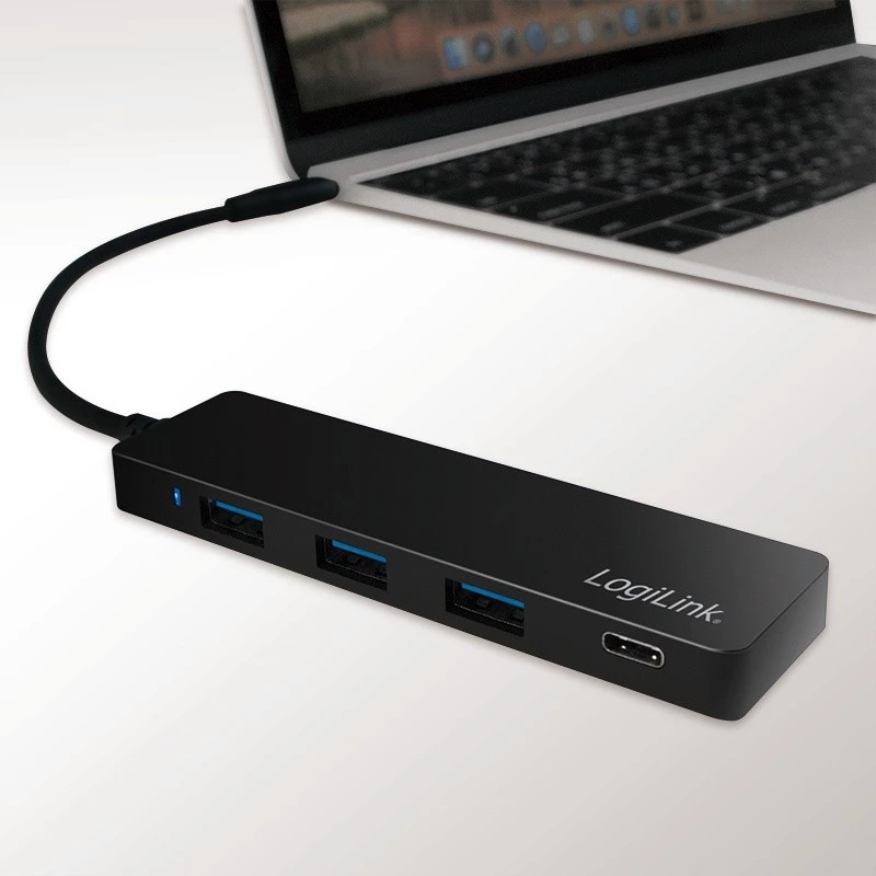 LogiLink UA0311 USB-C 3.2 Gen 2 Multiport Hub 4 Ports Juoda