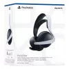 Sony PULSE Elite ausinės, laidinės ir belaidės, ant galvos, žaidimams, Bluetooth, įkrovimo stovas, juodos, baltos