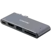 CANYON hub DS-5 5in1 Thunderbolt 3 4k Space Pilka