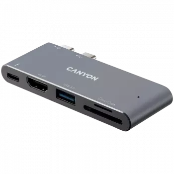 CANYON hub DS-5 5in1 Thunderbolt 3 4k Space Pilka