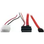 Inter-Tech - SATA adapteris - Slimline SATA į vidinį maitinimą, 4 kontaktų, SATA - 15 cm - Raudona (88885323)