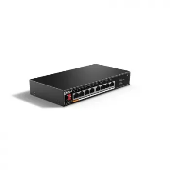 Dahua Technology PoE SF1008LP Nevaldomas L2 Fast Ethernet (10/100) Maitinimas per Ethernet (PoE) Juodas